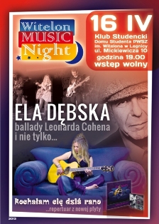 Ela Dębska z piosenkami Leonarda Cohena Ela Dębska z piosenkami Leonarda Cohena