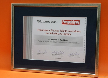 3 miejsce w Rankingu Perspektyw i Rzeczpospolitej 3 miejsce w Rankingu Perspektyw i Rzeczpospolitej